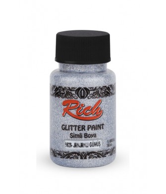 GLITTER PAİNT SİM BOYA JANJANLI GÜMÜŞ