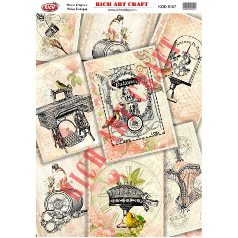 RİCH PİRİNÇ DEKOPAJ KAĞIDI KOD:8107