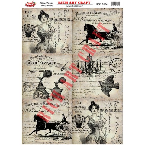 RİCH PİRİNÇ DEKOPAJ KAĞIDI KOD:8124
