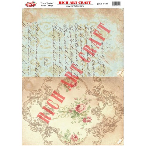 RİCH PİRİNÇ DEKOPAJ KAĞIDI KOD:8126