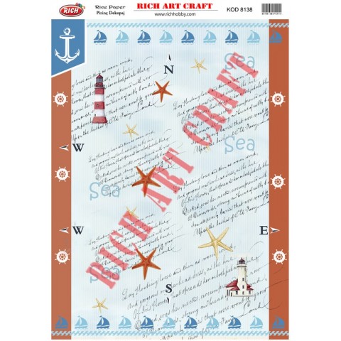 RİCH PİRİNÇ DEKOPAJ KAĞIDI KOD:8138