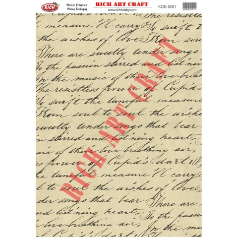 RİCH PİRİNÇ DEKOPAJ KAĞIDI KOD:8261