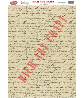 RİCH PİRİNÇ DEKOPAJ KAĞIDI KOD:8263
