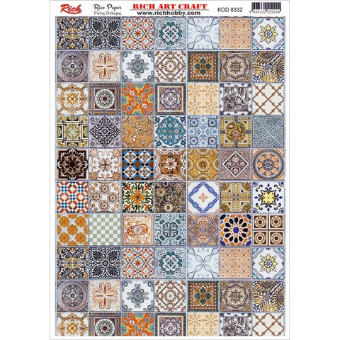 RİCH PİRİNÇ DEKOPAJ KAĞIDI KOD:8332