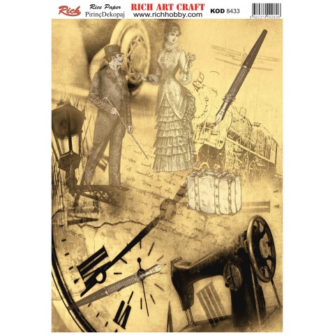 RİCH PİRİNÇ DEKOPAJ KAĞIDI KOD:8433