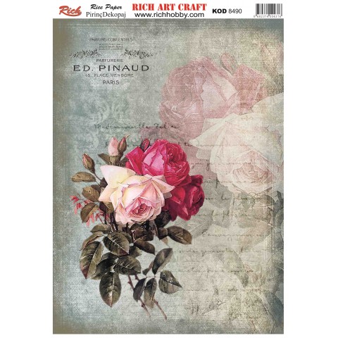RİCH PİRİNÇ DEKOPAJ KAĞIDI KOD:8490