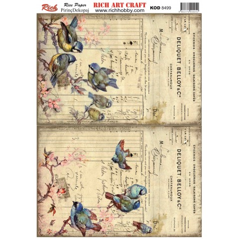 RİCH PİRİNÇ DEKOPAJ KAĞIDI KOD:8499