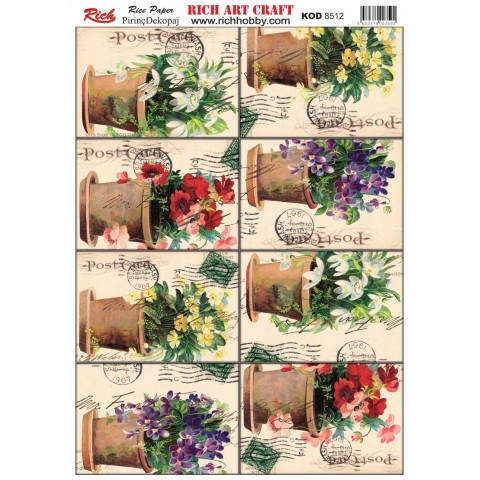 RİCH PİRİNÇ DEKOPAJ KAĞIDI KOD:8512