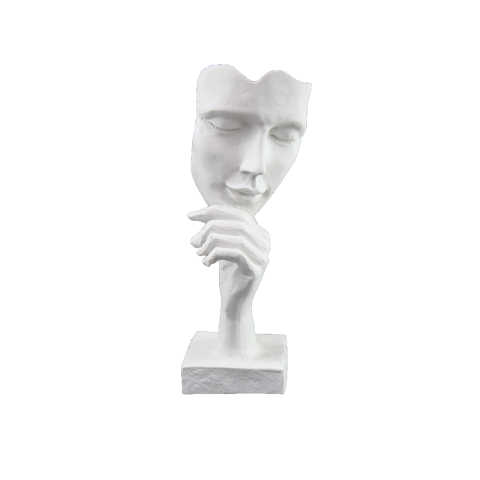 ELİ ÇENESİNDE TEKLİ MASK 22X7 CM