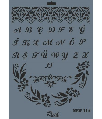 STENCIL NEW SERİ X-LARGE  114