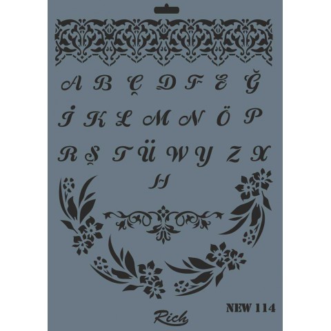 STENCIL NEW SERİ X-LARGE  114