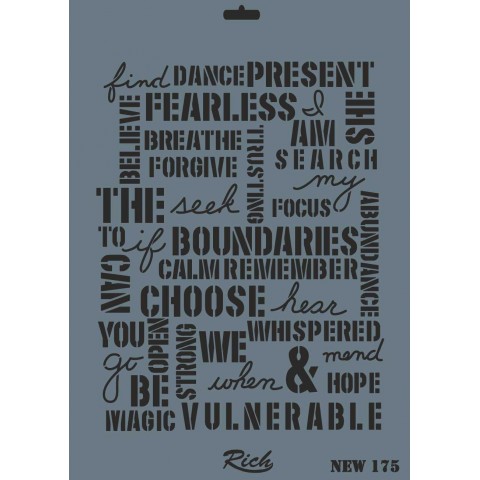 STENCIL NEW SERİ X-LARGE  175