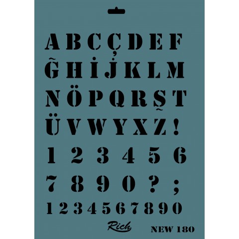 STENCIL NEW SERİ X-LARGE  180