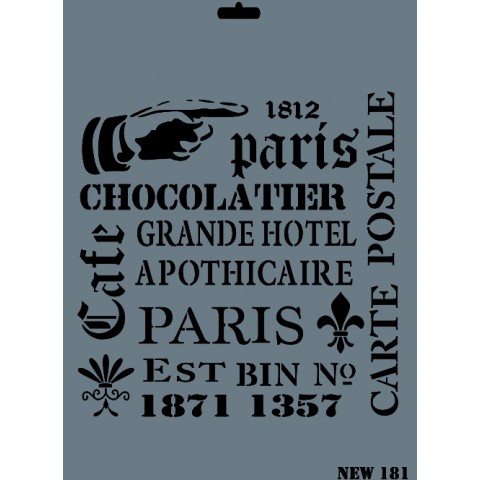 STENCIL NEW SERİ X-LARGE  181