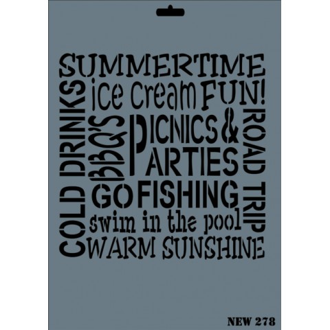 STENCIL NEW SERİ X-LARGE  278