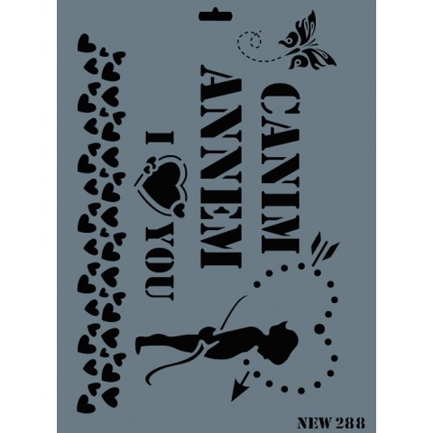 STENCIL NEW SERİ X-LARGE  288