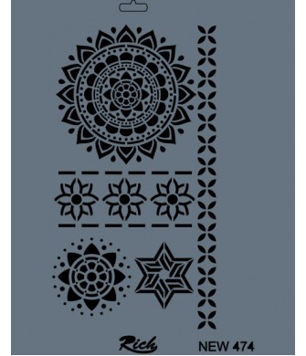 STENCIL NEW SERİ X-LARGE  474