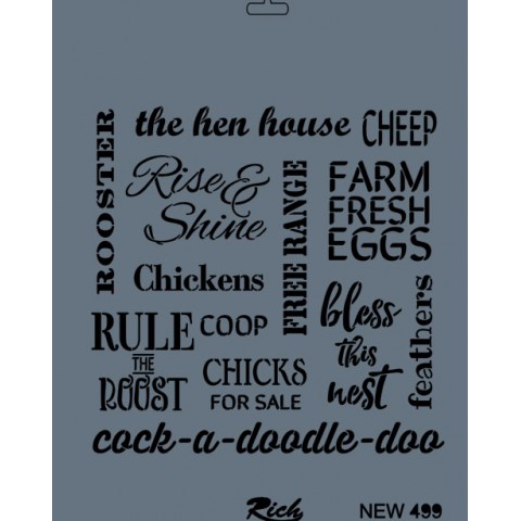 STENCIL NEW SERİ X-LARGE  499