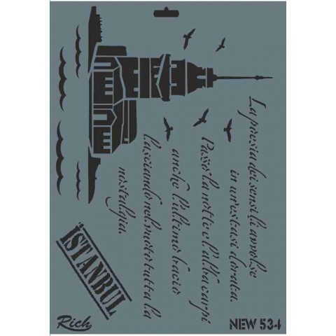 STENCIL NEW SERİ X-LARGE  534