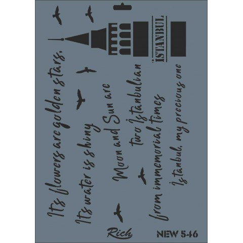 STENCIL NEW SERİ X-LARGE  546