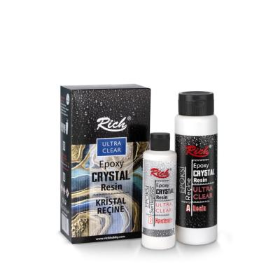 Rich Crystal Resin Transparan Şeffaf Kristal Epoksi Reçine Set 750 cc