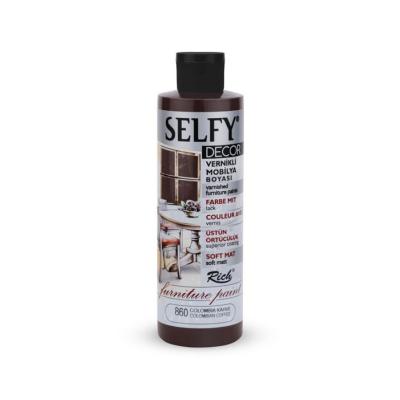 SELFY DECOR MOBİLYA BOYASI 240 CC KOLOMBİYA KAHVE