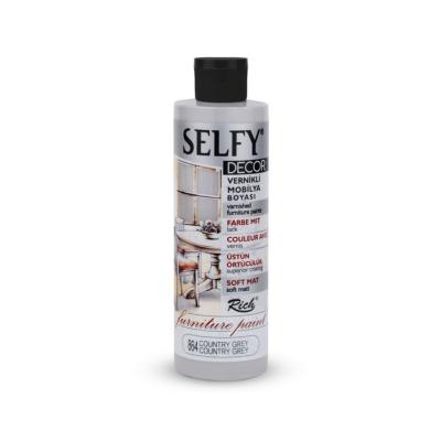 SELFY DECOR MOBİLYA BOYASI 240 CC COUNTRY GRİ