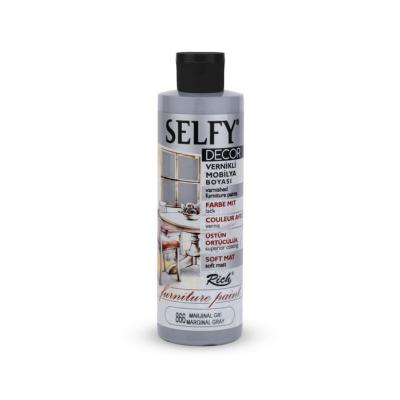 SELFY DECOR MOBİLYA BOYASI 240 CC MARJİNAL GRİ