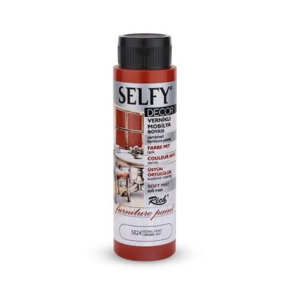 SELFY DECOR MOBİLYA BOYASI 500 CC KARDİNAL KIRMIZI