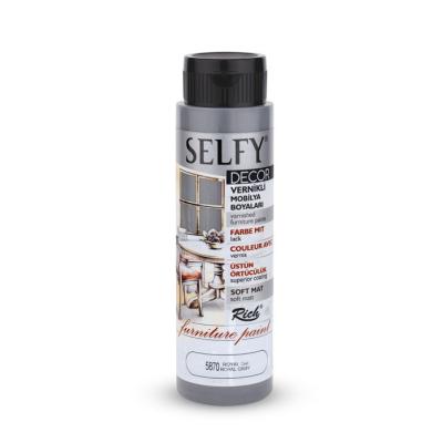 SELFY DECOR MOBİLYA BOYASI 500 CC ROYAL GRİ