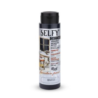 SELFY DECOR MOBİLYA BOYASI 500 CC SİYAH