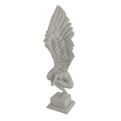 OTURAN UZUN KANATLI MELEK BÜYÜK 55X14 CM
