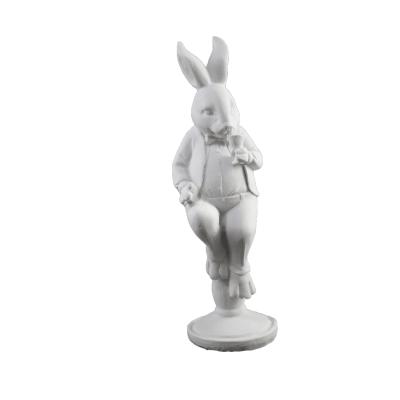 OTURAN AYNALI TAVŞAN BİBLO 25X9 CM