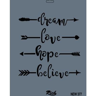 STENCIL NEW SERİ X-LARGE  377