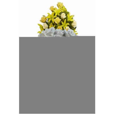 BABİL KADIN SAKSI ÇİÇEKLİ 37X23 CM