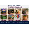 Rich Texco Akrilik Boya Seti 12 Renk 130 ml (Canlı Renkler)